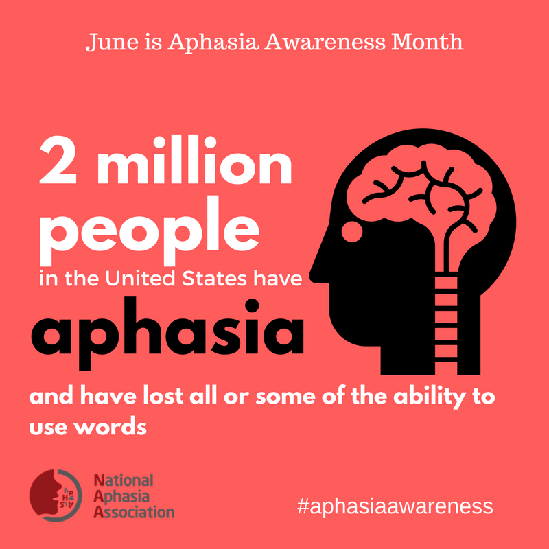 June is National Aphasia Awareness