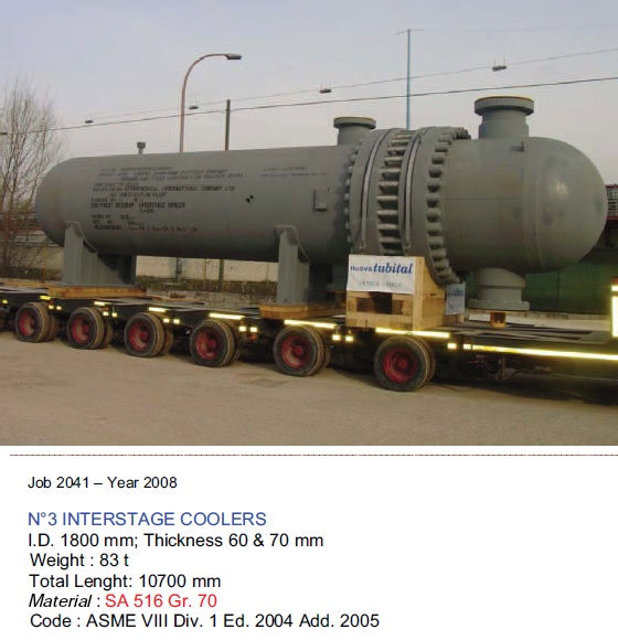 HEAT EXCHANGER - INTERSTAGE COOLER