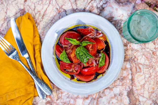 A Summer Swell promotional recipe, captured during a photo shoot in Point Reyes, CA.