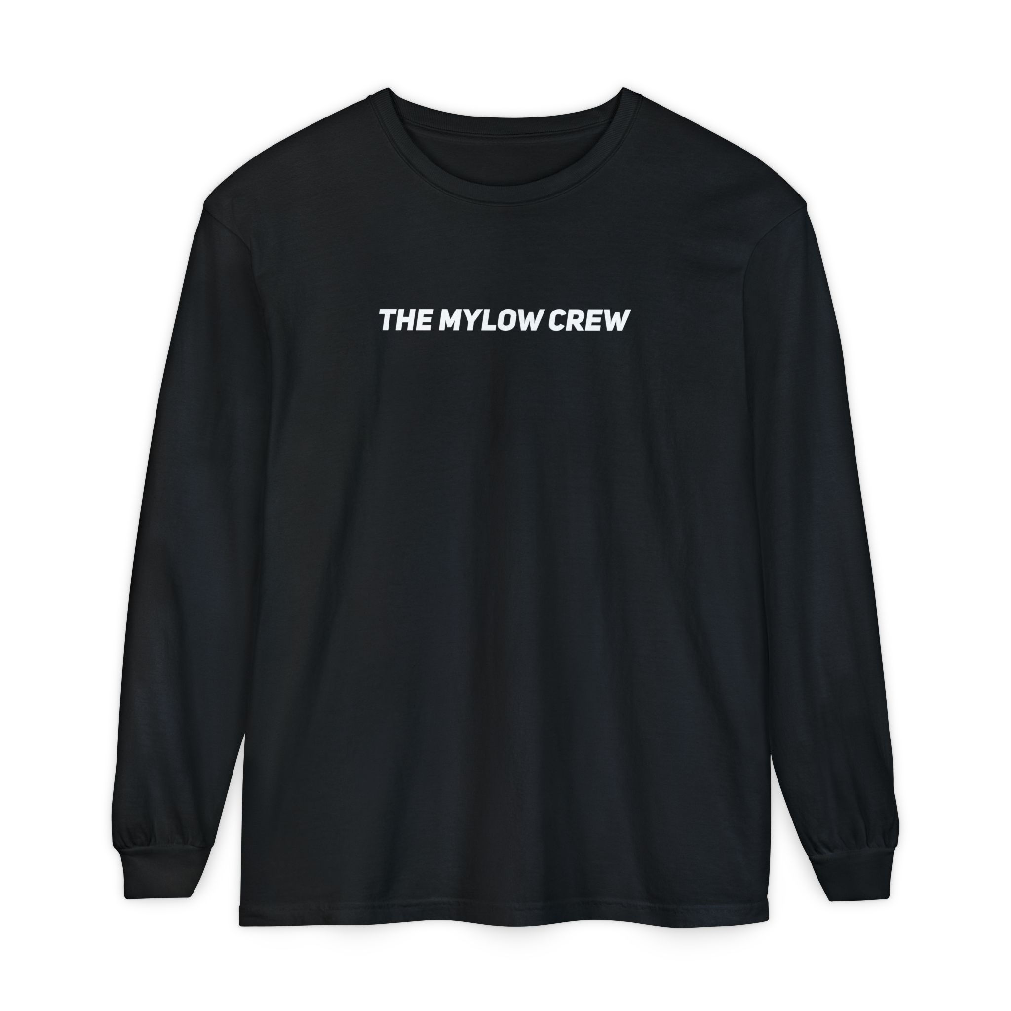 The MYLOW Crew "My Little Own World Crew" Center Text — Long Sleeve