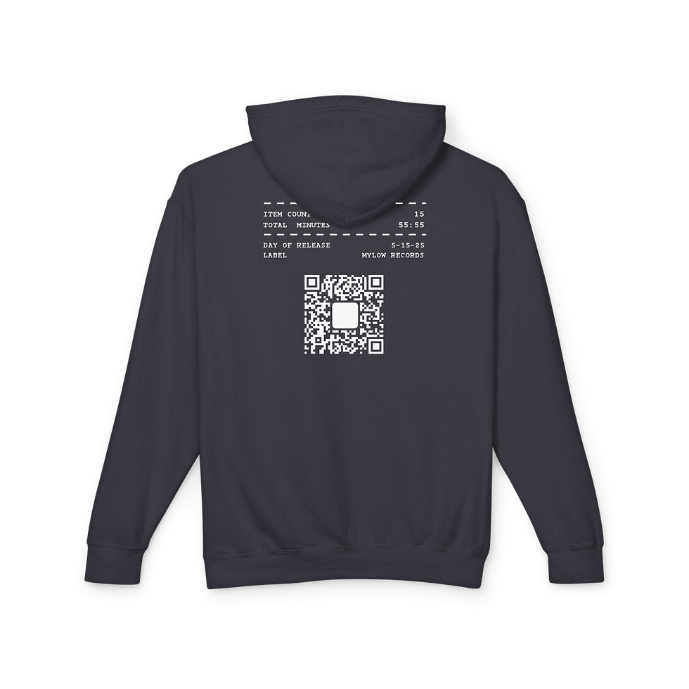 Thumbnail: VILLAIN Receipt Track-list Unisex Hoodie