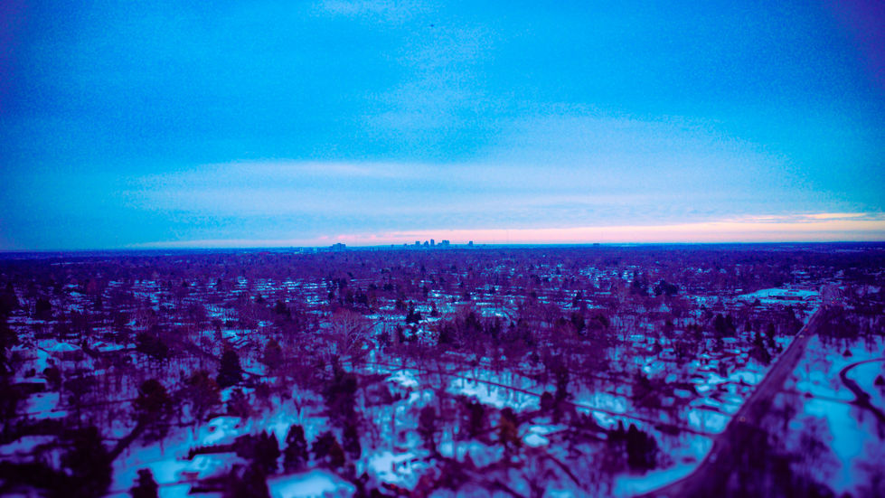 Dublin, Ohio in the snow. January 2025