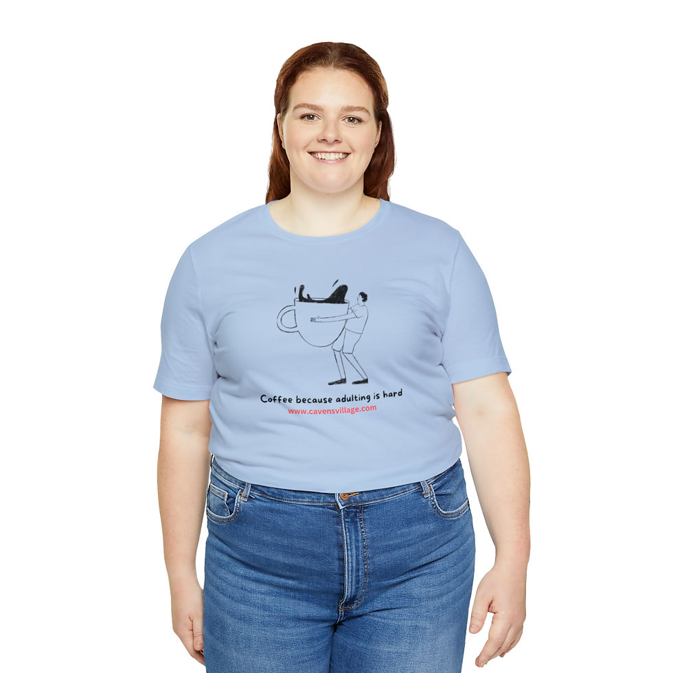Thumbnail: Coffee because adulting is hard Short Sleeve Tee
