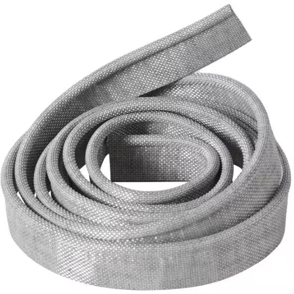Keder grau textilummantelt 7 x 25 mm Länge 12 m