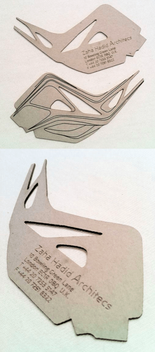 Famous architects business cards