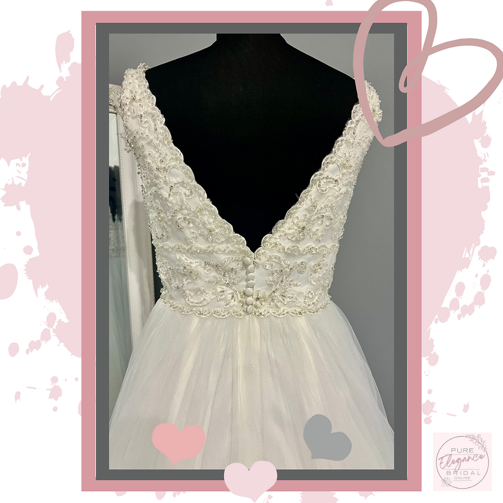 Thumbnail: Size 10/12 Suki Bridal Grecian Style Ivory Wedding Dress