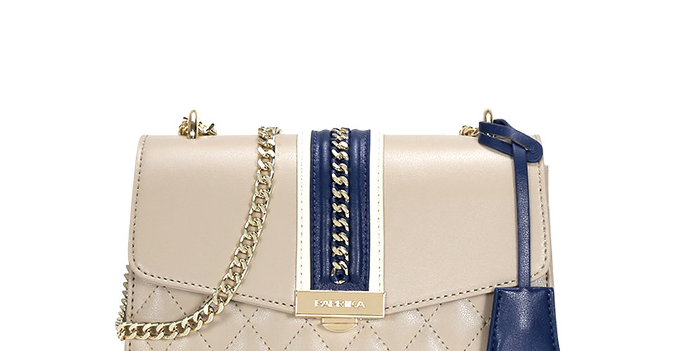 PAPRIKA Chain Detail Nappa Crossbody Bag