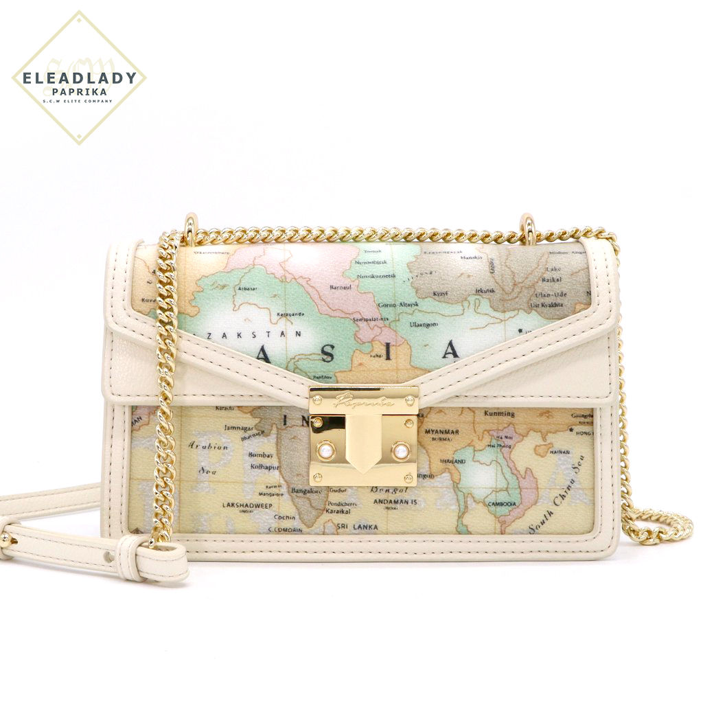 PAPRIKA Map Print Collection - Small Shoulder Bag