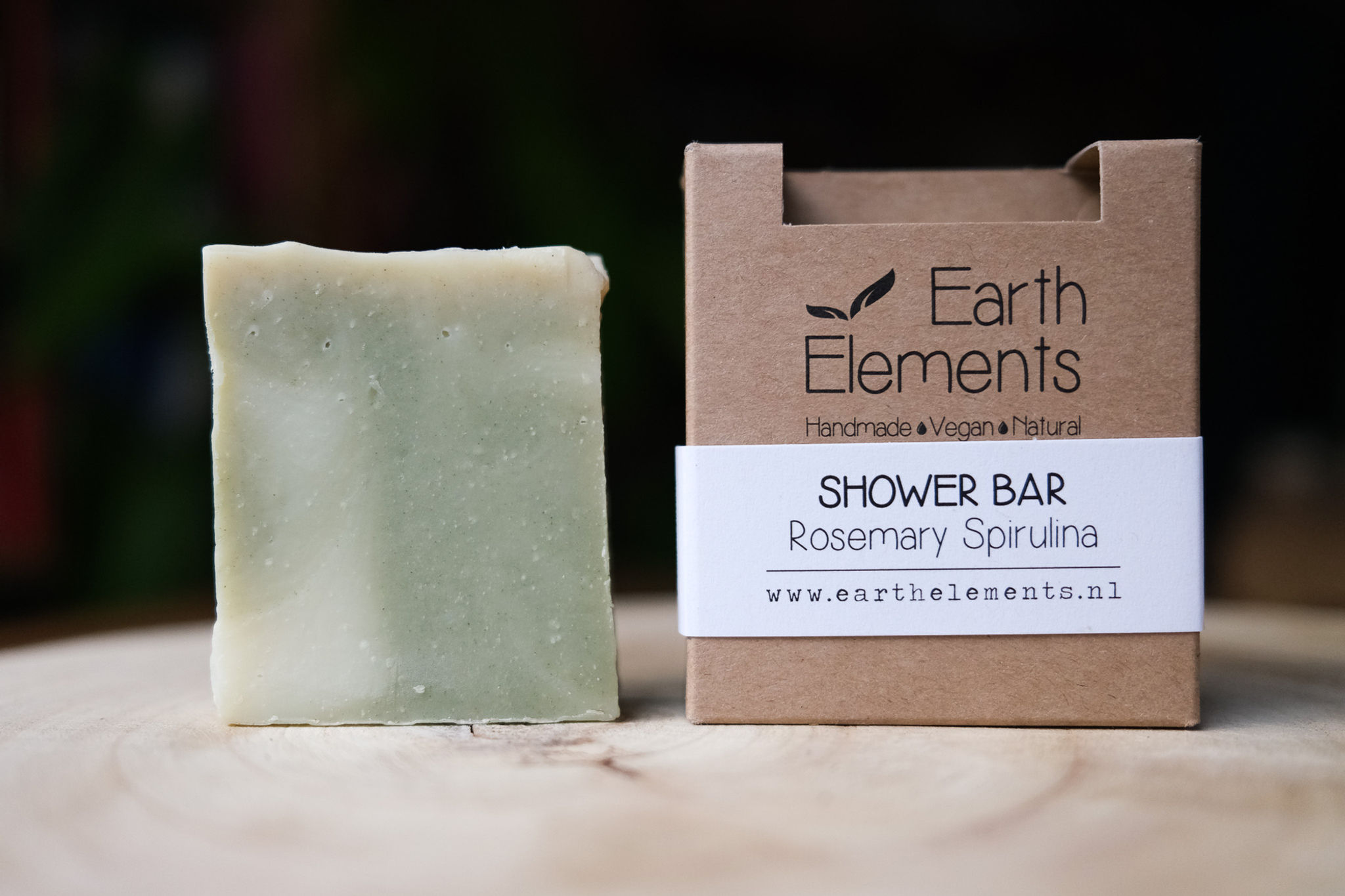 Earth Elements - Shower bar - Rosemary Spirulina