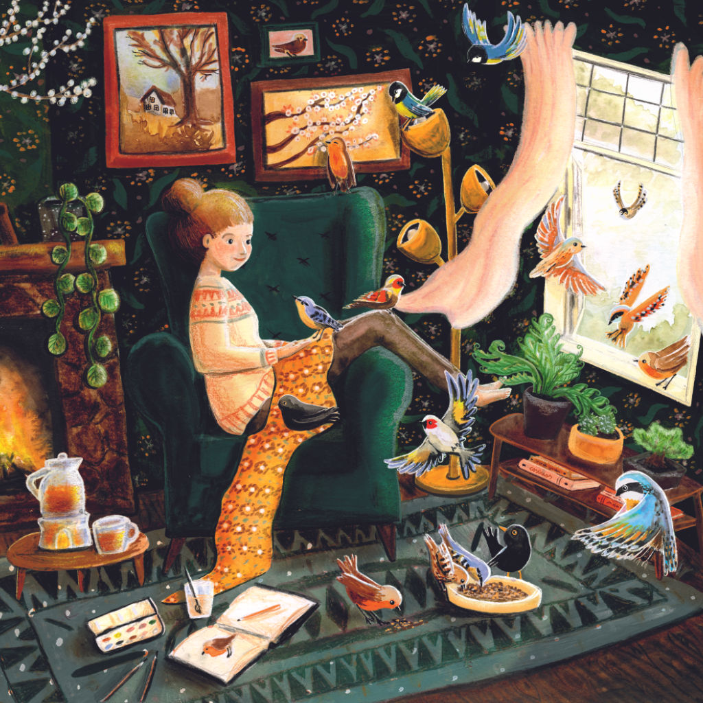 Seizoenslamp platen van Esther Bennink, lente & zomer