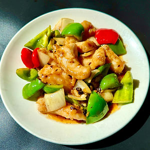 Fish fillet with black bean sauce