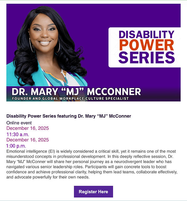 Disability Power Series featuring Driving Mary Mc Conner December 16, 2025
