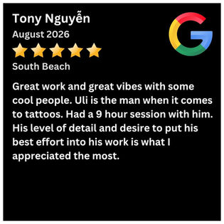 Tattoos by Lou Google Review