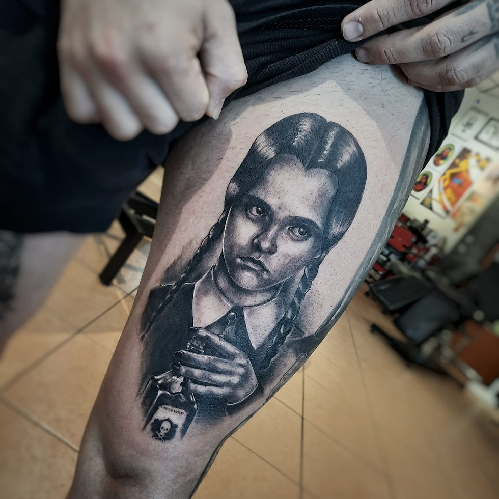 BRIGA - GUEST ARTIST TATTOOS BY LOU KENDALL