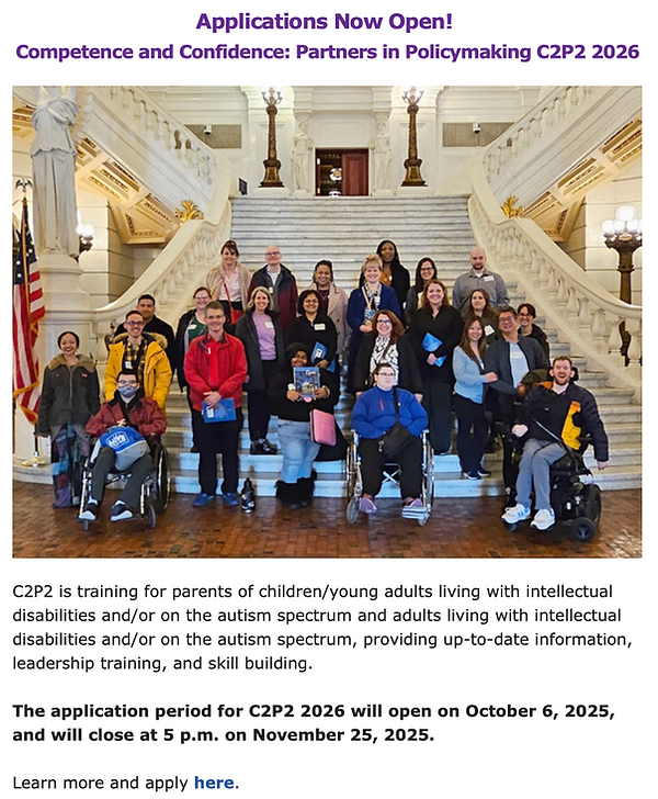 Applications Now Open Competence and Confidence: Partners in Policymaking