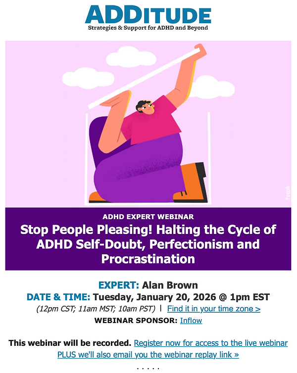 Stop People Pleasing! Halting the Cycle of ADHD Self-Doubt, Perfectionism and Procrastinat
