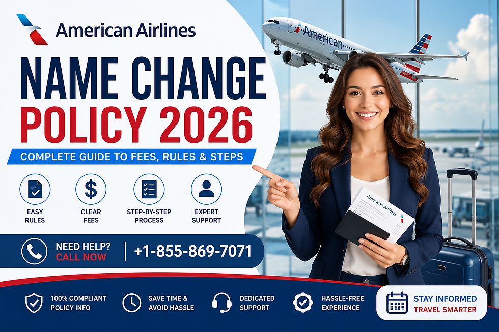 American Airlines Name Change Policy 