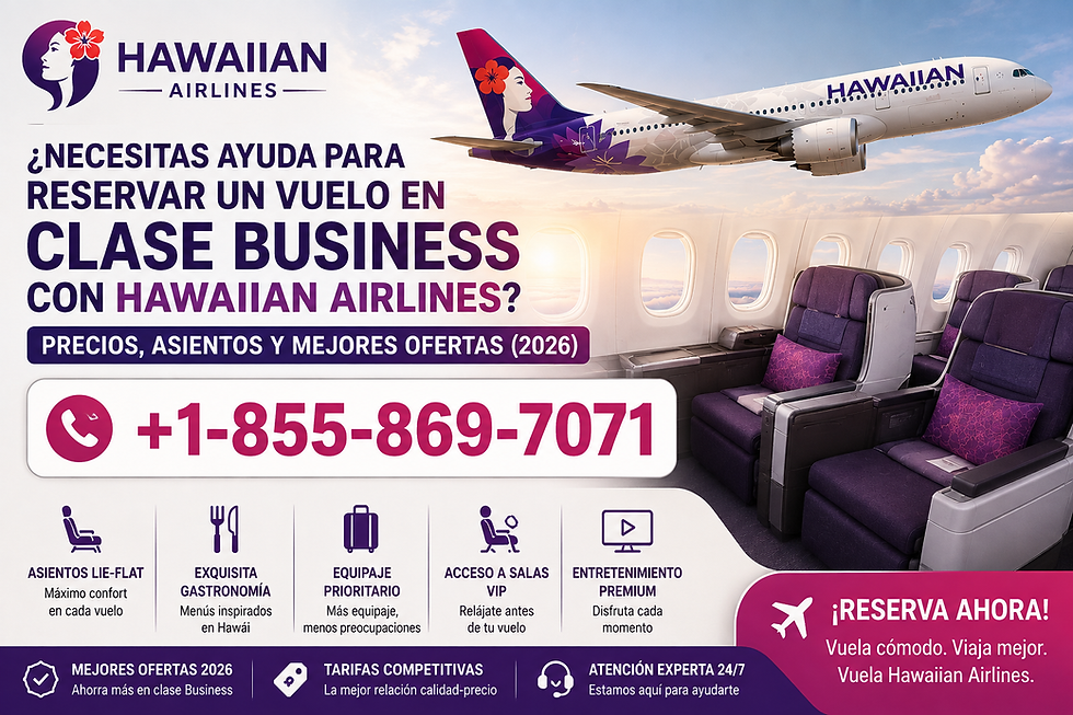 ¿Necesitas ayuda para reservar un vuelo en clase Business con Hawaiian Airlines? Precios, asientos y mejores ofertas (2026)