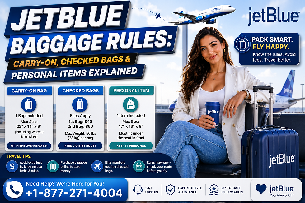 JetBlue Baggage Rules
