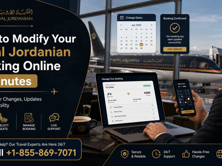 How to Modify Your Royal Jordanian Booking Online in Minutes
