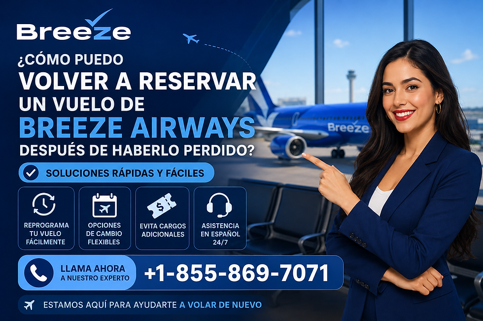 ¿Cómo puedo volver a reservar un vuelo de Breeze Airways después de haberlo perdido