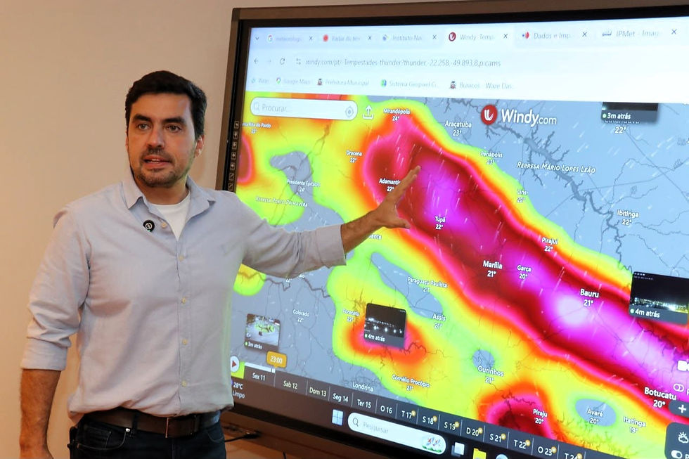 Vinicius antecipou a formação de gabinete de crise pelo risco de tornado na cidade | Foto: Divulgação