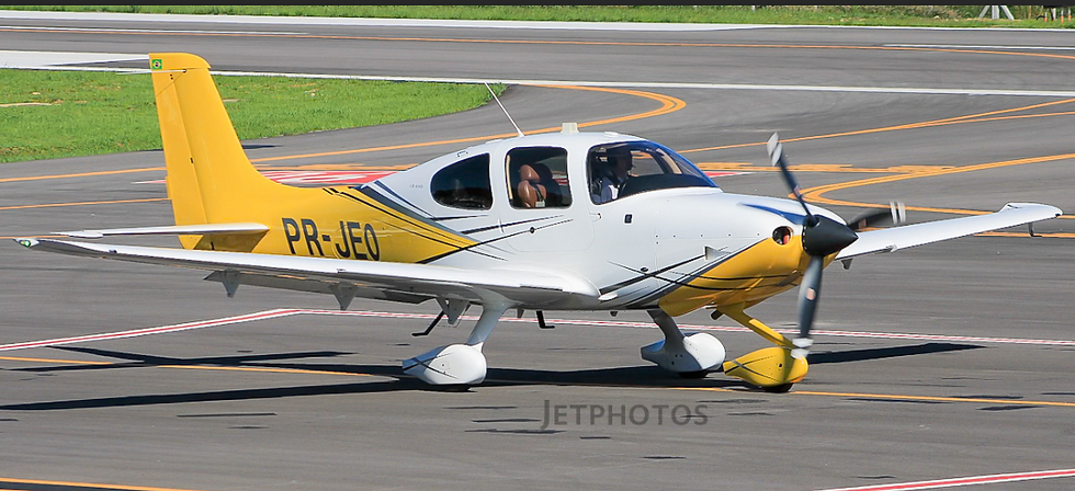 O avião que pertence a empresa de saneamento e estaria em uso por Vinícius através de empresa da mãe