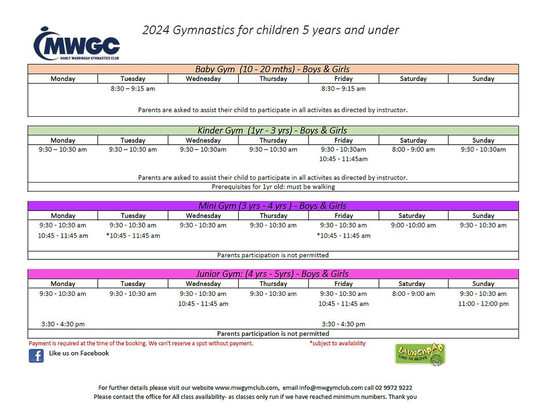 2024 Under 5 timetable.JPG