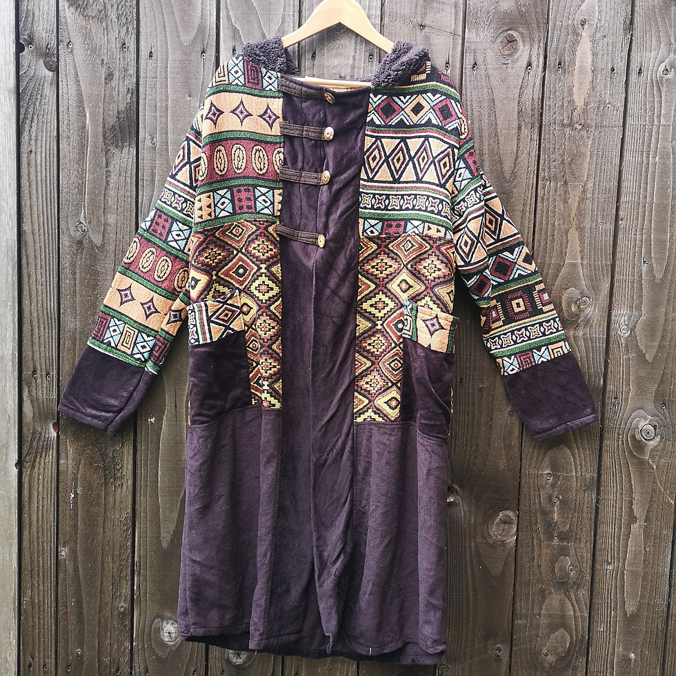 Brown Peruvian Pattern Coat