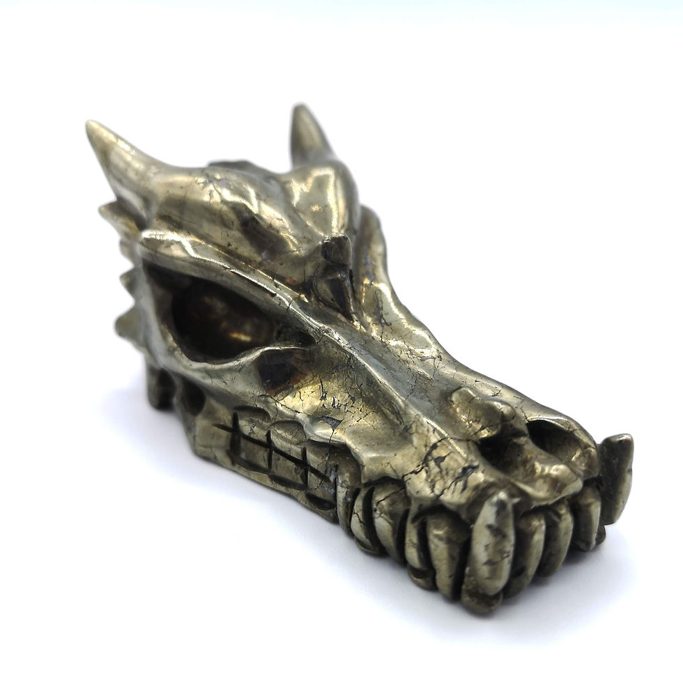 Thumbnail: Chalcopyrite Dragon Head Skull