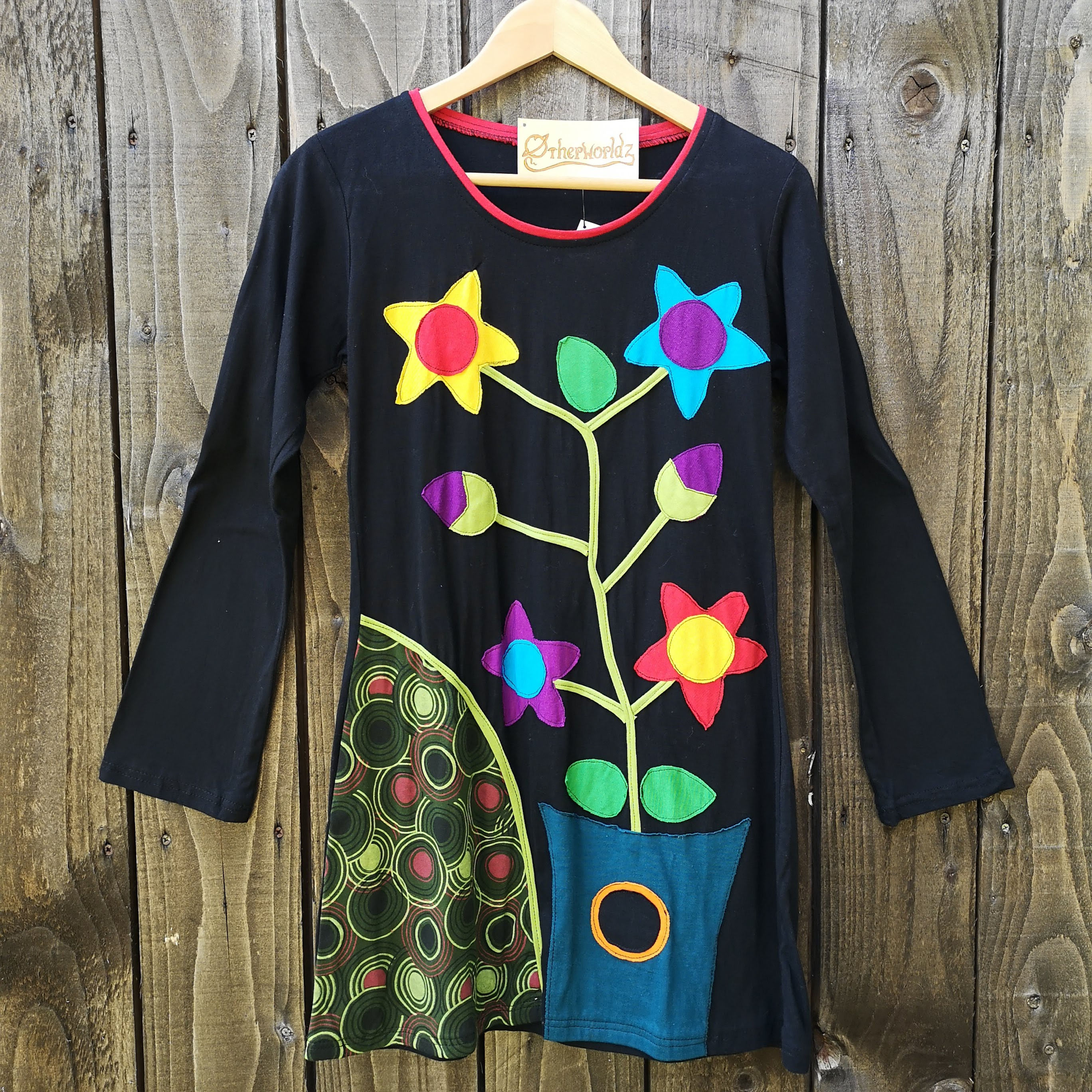 Black Flower Top/Dress