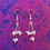 Thumbnail: Libra Rose Quartz Triple Drop Earrings
