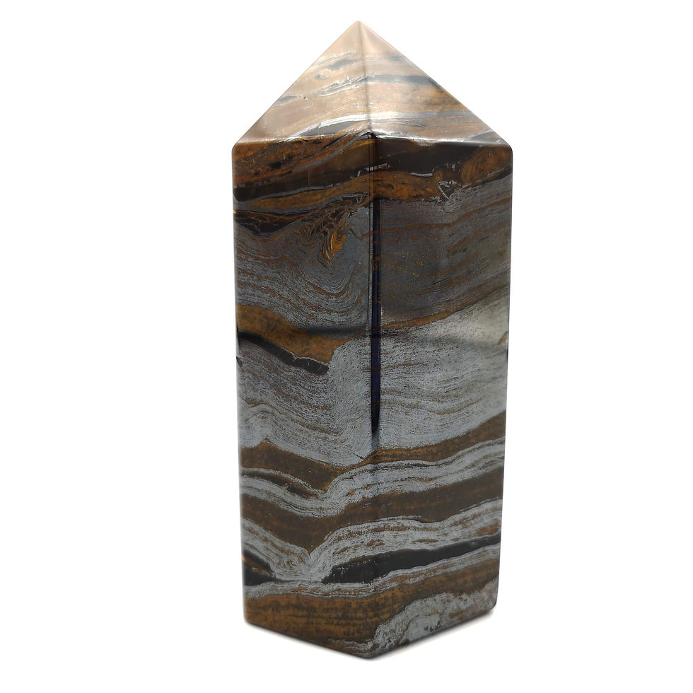 Thumbnail: Tiger Iron Hexagonal Obelisk
