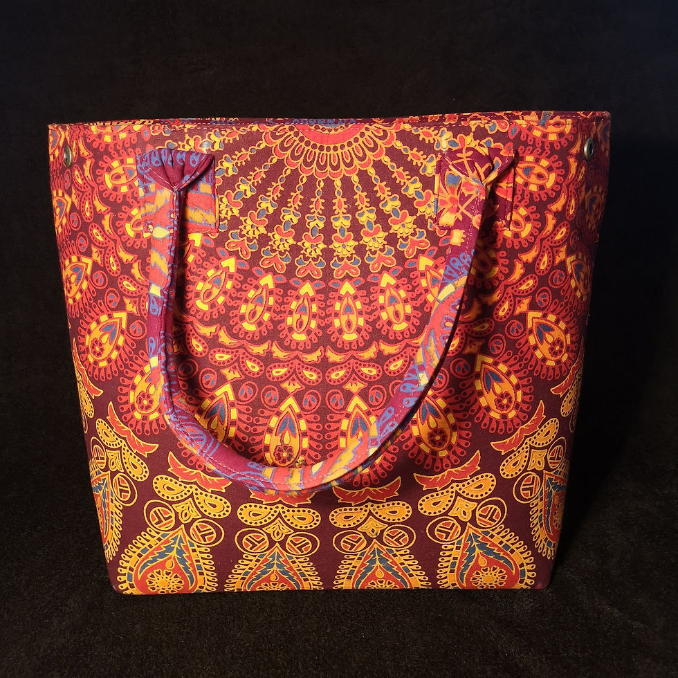 Thumbnail: Maroon Mandala Shopping Bag