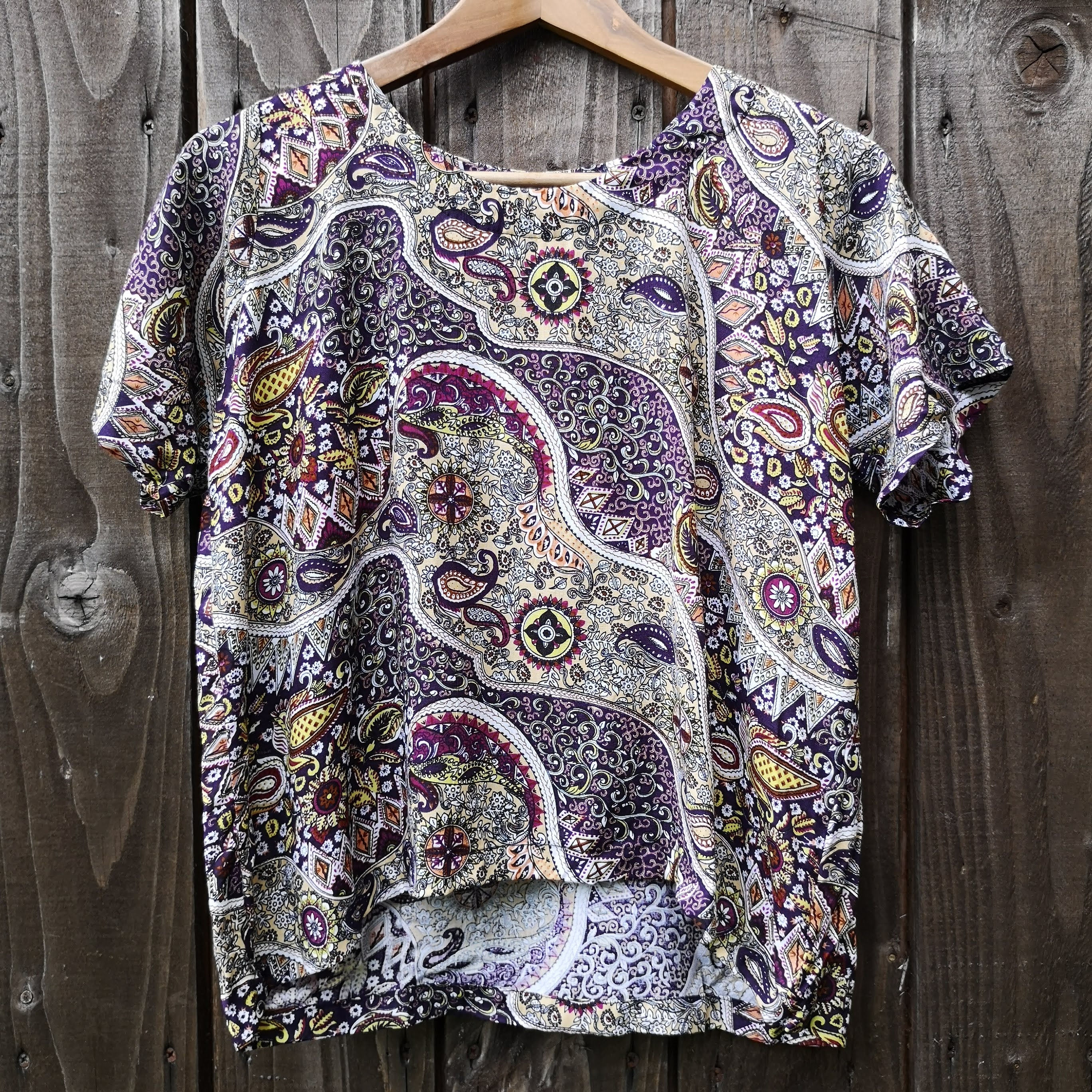 Purple Paisley Top