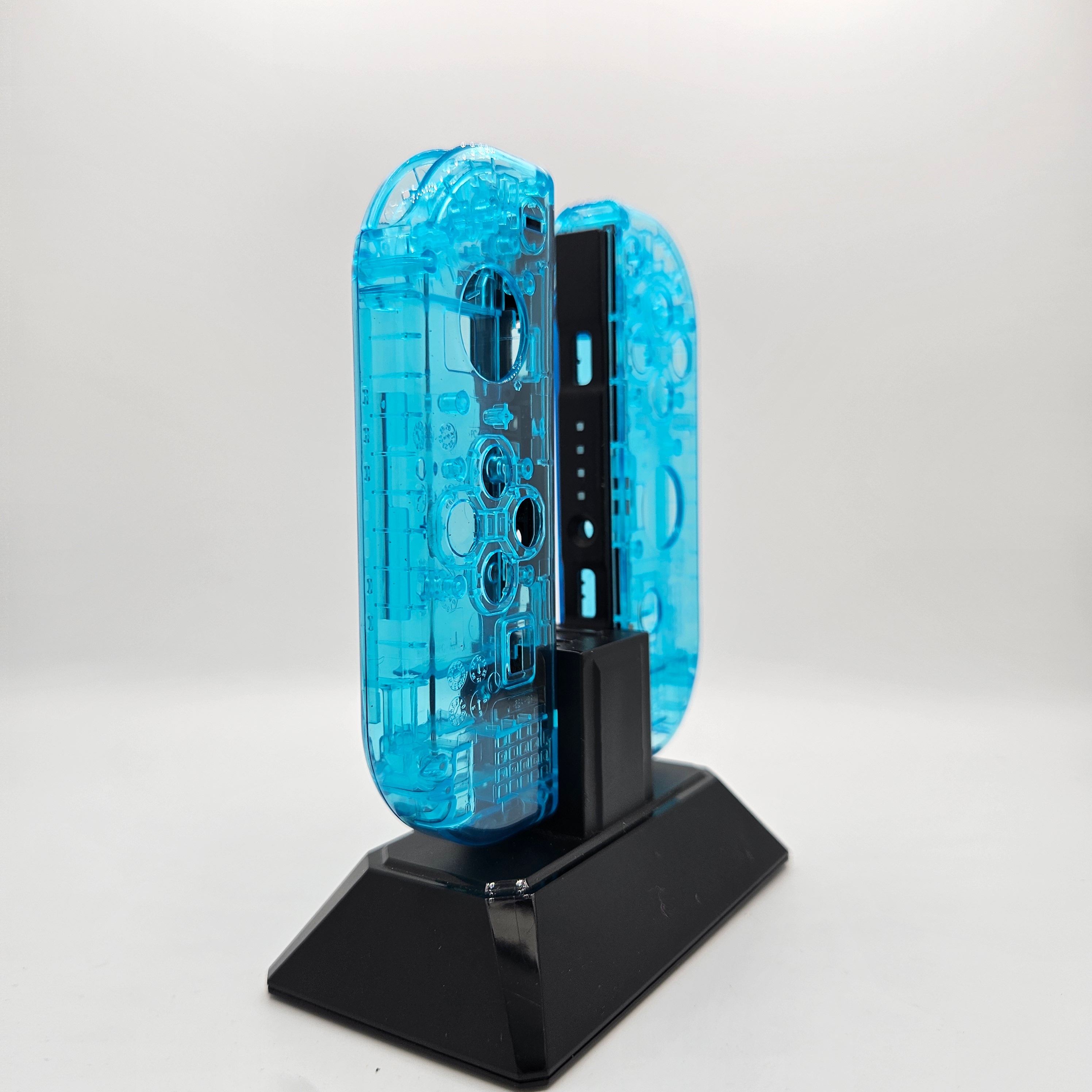 Joycon shell- clear blue