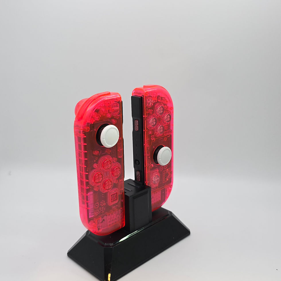 Thumbnail: Nintendo Switch Clear Joy-Cons Pink