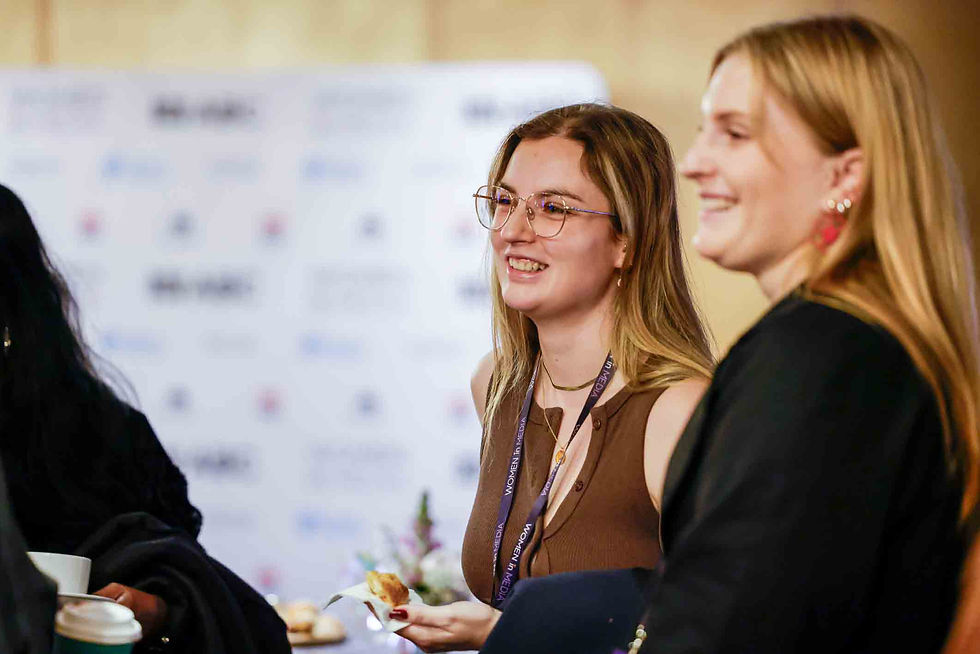 Attendees networking, 2024 Women in Media Conference
