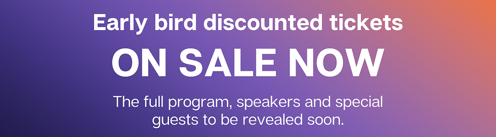 Early bird tickets 2023 Conference