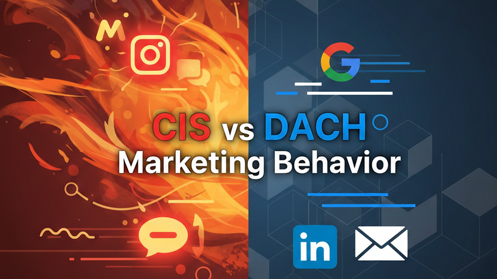 Wie sich Marketingverhalten zwischen der GUS und der DACH Region unterscheidet und warum dies für Wachstum entscheidend ist