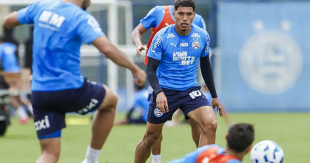 Bahia encerra preparação para enfrentar o Fortaleza com treino tático e viagem para Fortaleza