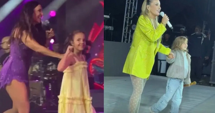 Claudia Leitte e Ivete Sangalo encantam o público com filhas no palco durante shows