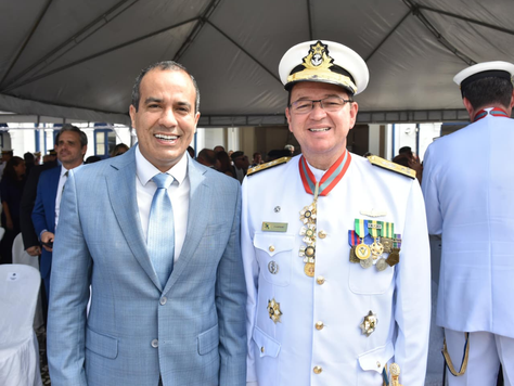 Prefeito Bruno Reis destaca parceria de Salvador com a Marinha durante cerimônia de transmissão de cargo no Comando do 2º Distrito Naval