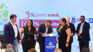 Prefeitura de Salvador firma parceria com TJBA para campanha que destina parte do IR para fundo de apoio a crianças e adolescentes