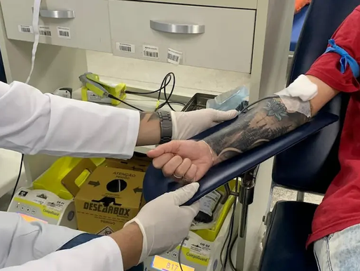 Hemoba reduz tempo de espera para doadores com tatuagem e lança campanha de conscientização