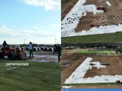Fluminense de Feira implanta segundo campo no CT para atender profissional e base