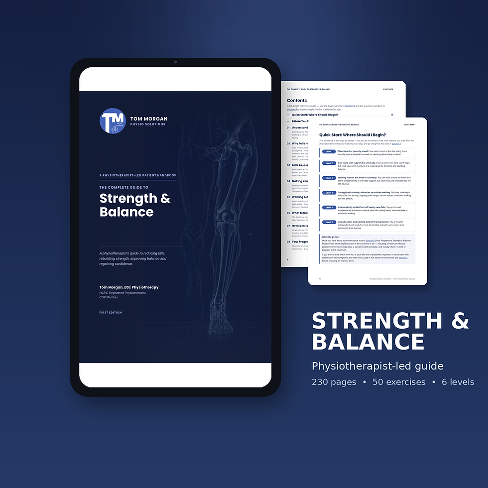 Thumbnail: Strength & Balance Guide (eBook) – Falls Prevention, 50 Exercises & Progressive