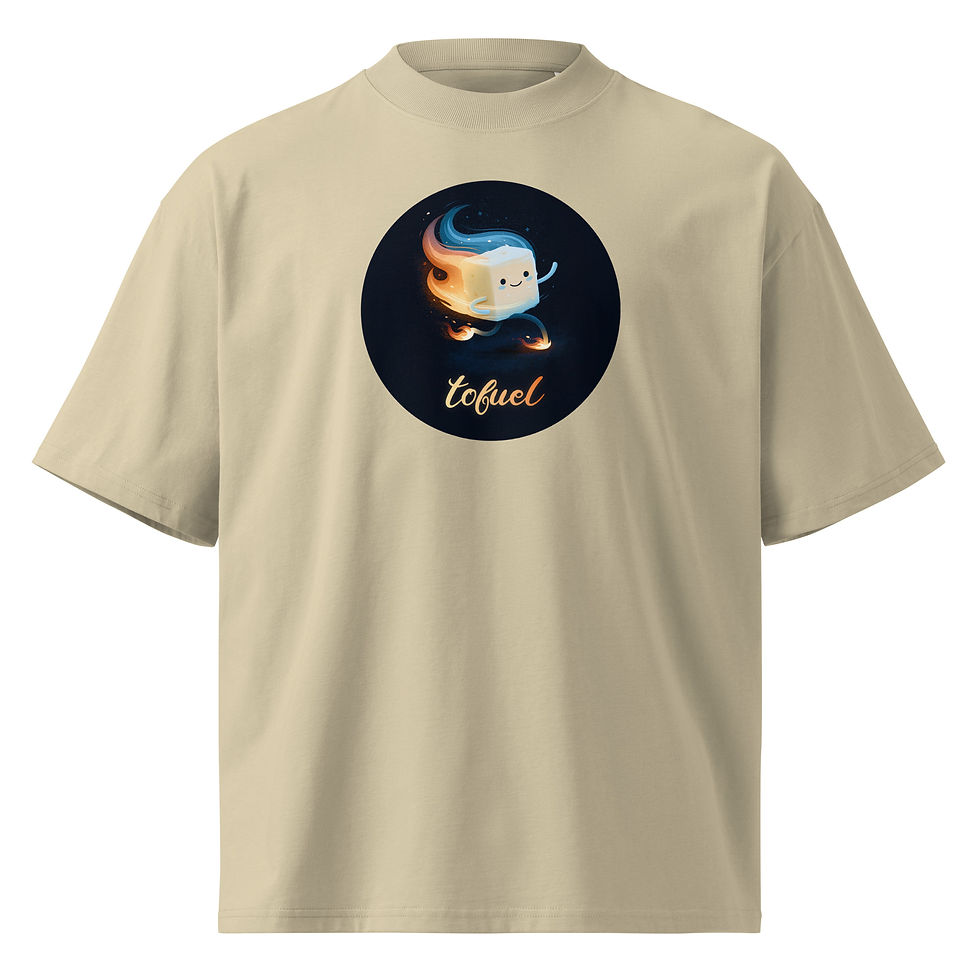 Miniature : T-shirt unisexe oversize - Tofuel - 200g