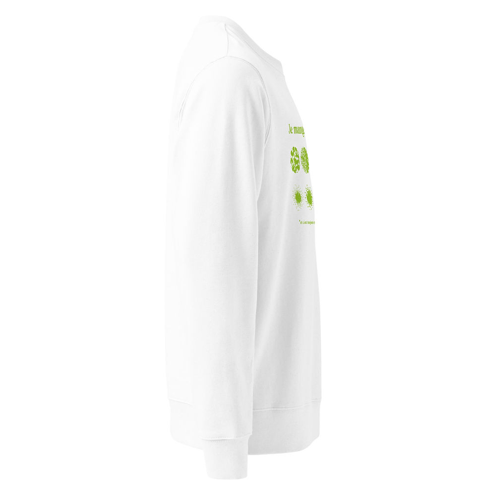 Miniature : Sweat-shirt unisexe - Je mange des graines - 350g