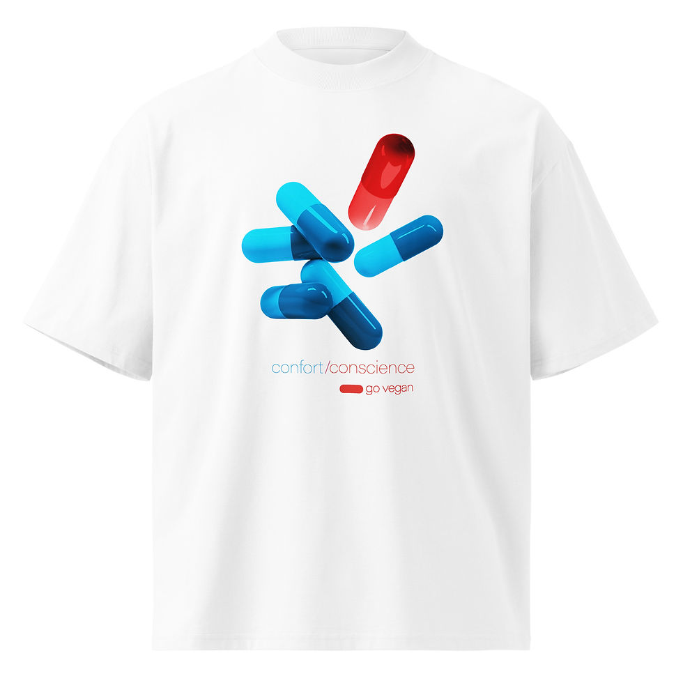 Miniature : T-shirt unisexe oversize - Conscience - 200g